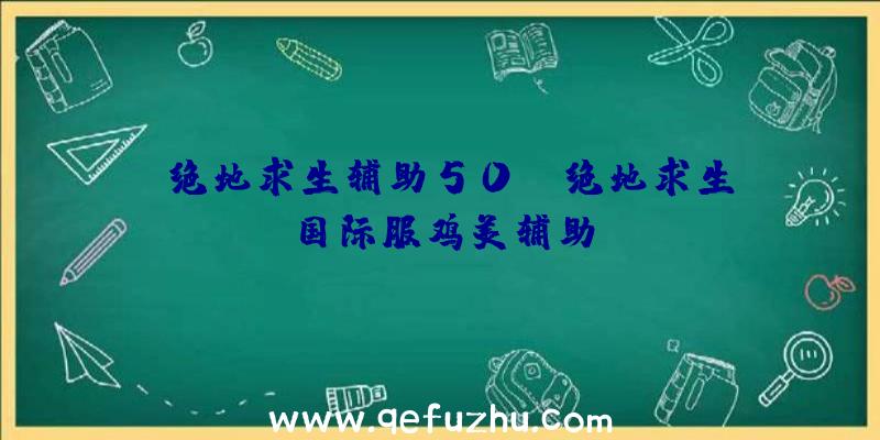 「绝地求生辅助50」|绝地求生国际服鸡美辅助